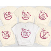 Wine Themed Bachelorette Group Bride トライブレンドＴシャツ