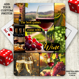 Wine Themed Photo Collage Personalized トランプ