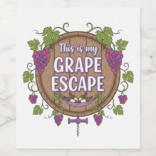 Wine Time Bottle Label ワインラベル (シングルラベル)