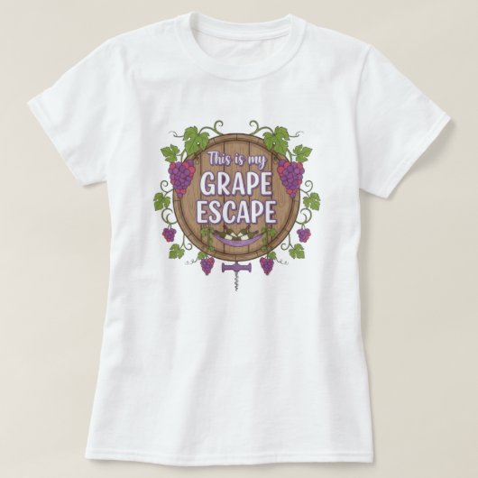 Wine Time Tシャツ (デザイン正面)