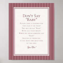 Wine Vineyard Club Old Money Baby Shower Game ポスター