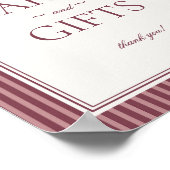 Wine Vineyard Club Old Money Cards and Gifts Sign ポスター (角)