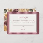 Wine Vineyard Club Old Money Diaper Raffle Insert エンクロージャーカード (正面/裏面)