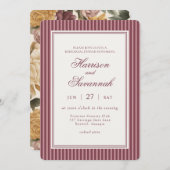 Wine Vineyard Club Old Money Rehearsal Dinner 招待状 (正面/裏面)