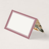 Wine Vineyard Club Old Money Striped Place Cards (正面)