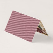 Wine Vineyard Club Old Money Striped Place Cards (裏面)