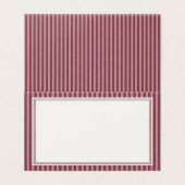 Wine Vineyard Club Old Money Striped Place Cards (外部フラット)