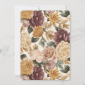 Wine Vineyard Club Old Money Striped Red Birthday 招待状 (裏面)