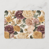 Wine Vineyard Club Old Money Striped Wedding RSVP エンクロージャーカード (裏面)