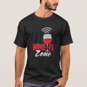 Wine Wifi Design For A Red Wine Lover Tシャツ (正面)