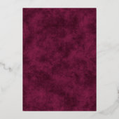 Wine Winery Vineyard Wedding Foil Invitation 箔招待状 (裏面)