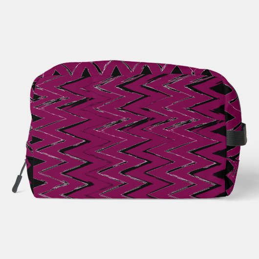 Wine Zigzag Abstract Design ドップキット (裏面)