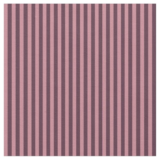 Wineberry and Lipstick Pink Stripes ファブリック (クローズアップ)