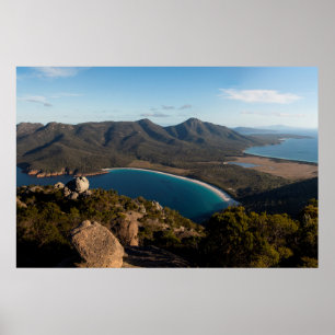 Wineglass Bay、Tasmania、オーストラリア ポスター