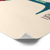 Wineglass Mid Century Modern Poster - Customizable ポスター (角)