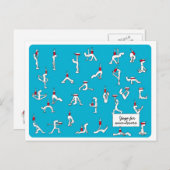 Wineloversの郵便はがきのためのヨガ ポストカード (正面/裏面)