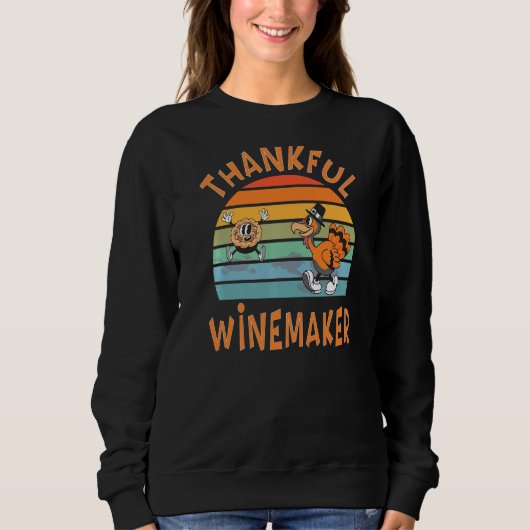 Winemaker Job  Thanksgiving スウェットシャツ (正面)