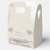 Winery Vineyard Wedding California Napa Thank You フェイバーボックス (オープン)