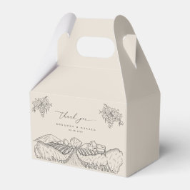 Winery Vineyard Wedding California Napa Thank You フェイバーボックス