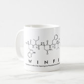 Winfieldペプチド名mug コーヒーマグカップ (正面左)