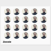 Winfield Scottスタンプのポートレート ラウンドシール (シート)