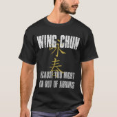 Wing Chun, no arrows Tシャツ (正面)