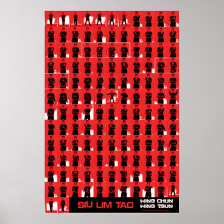 Wing Chun Siu Lim Tao Red ポスター