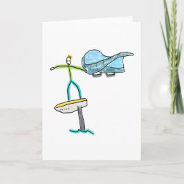 Wing Foiling Stickman カード