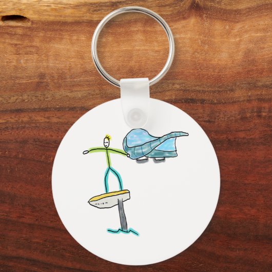 Wing Foiling Stickman キーホルダー (裏面)