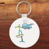 Wing Foiling Stickman キーホルダー (正面)