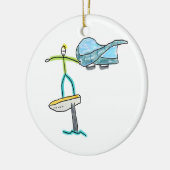 Wing Foiling Stickman セラミックオーナメント (左)