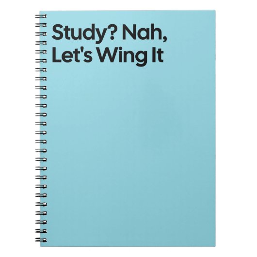 Wing It Funny Study Notebook ノートブック (正面)