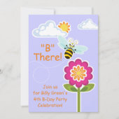 Wing-Nutz™_のまわりに_purple_B There! 招待状 (正面)