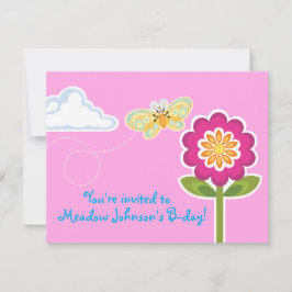 Wing-Nutz™_Butterfly_sweet & おもしろい誕生日パーティー 招待状