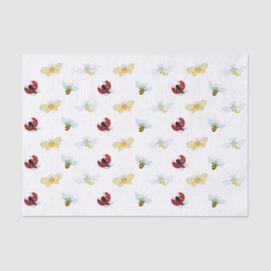 Wing-Nutz™_Fluttering Buddies_pattern_giftの覆い 薄葉紙 (正面)