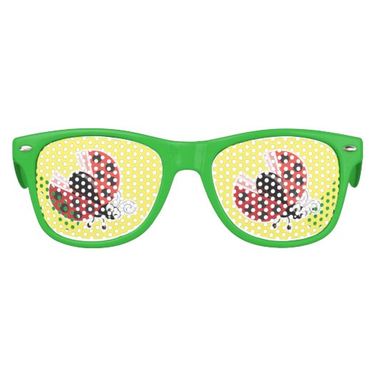 Wing-Nutz™_Ladybug (Dotty)_パーティー時間クール_kid キッズサングラス (正面)