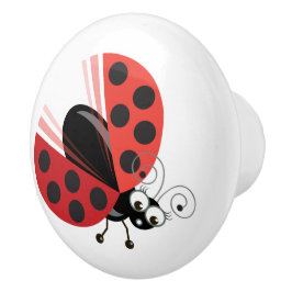Wing-Nutz™_Ladybug (Dotty)_sweet & おもしろいデコール セラミックノブ
