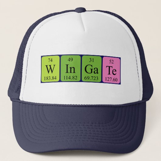Wingate周期表名hat キャップ (正面)