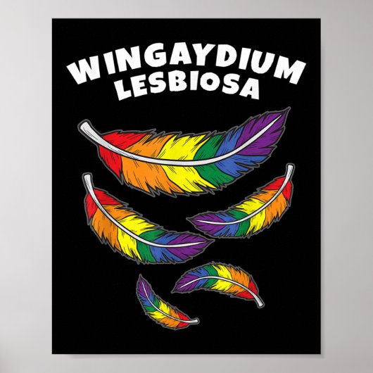 Wingaydium Lesbiosa _ LgbtqゲイとLのサポート ポスター (正面)