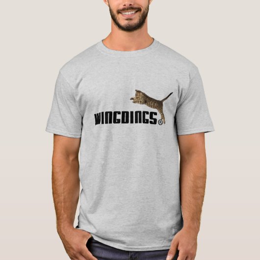 WingdingsはロゴのTシャツを様式化しました Tシャツ (正面)