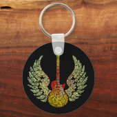 WIngedギターワード キーホルダー (正面)