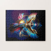 Winged Angel of Liberty Fantasy Inspirational ジグソーパズル (横)