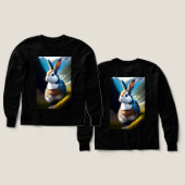 Winged Bunny Trailblazer: Boys’ Tri-Blend Adventur (デザイン 正面＆背面)