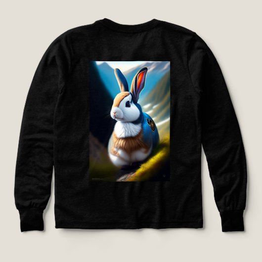 Winged Bunny Trailblazer: Boys’ Tri-Blend Adventur (デザイン背面)