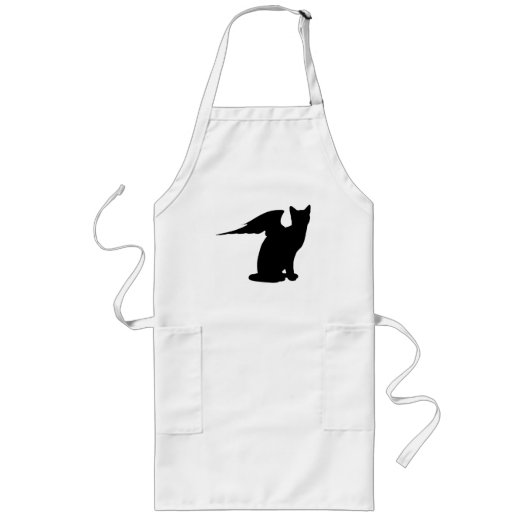 Winged Cat Apron ロングエプロン (正面)