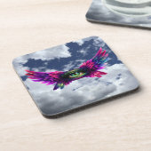 Winged Eye Protection Coaster – Mystical Art コースター (左側)