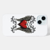 Winged Heart with Halo – Gothic Angel Love Design Case-Mate iPhoneケース (裏面 (横))