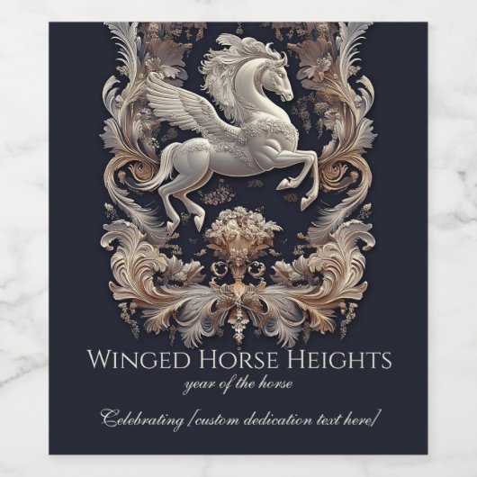 Winged Horse, Rococo,  ワインラベル (シングルラベル)