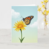Winged Insect Floral Mothers Day Card カード (黄色い花)