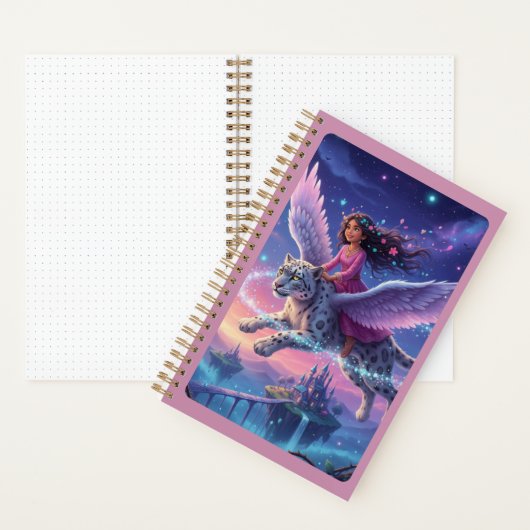 Winged Leopard Rider & Floating Castle Journal ノートブック (内側)